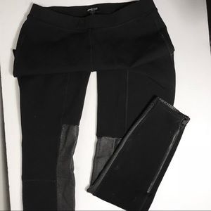 Madewell - Black Motorcycle Legging with Leather